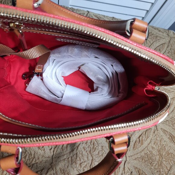 Dooney & Bourke Bitsy Bag NWT Dooney Bourke Red and White Striped Bitsy Bag - Picture 8 of 14